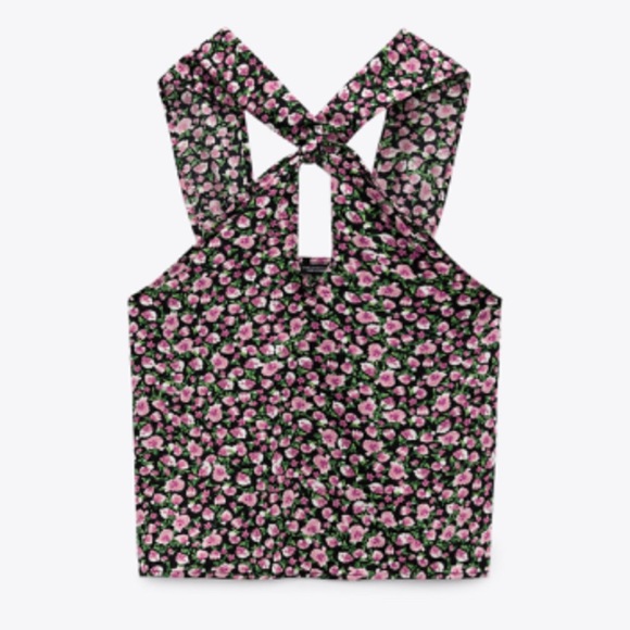 Zara Tops Zara Floral Print Top Poshmark